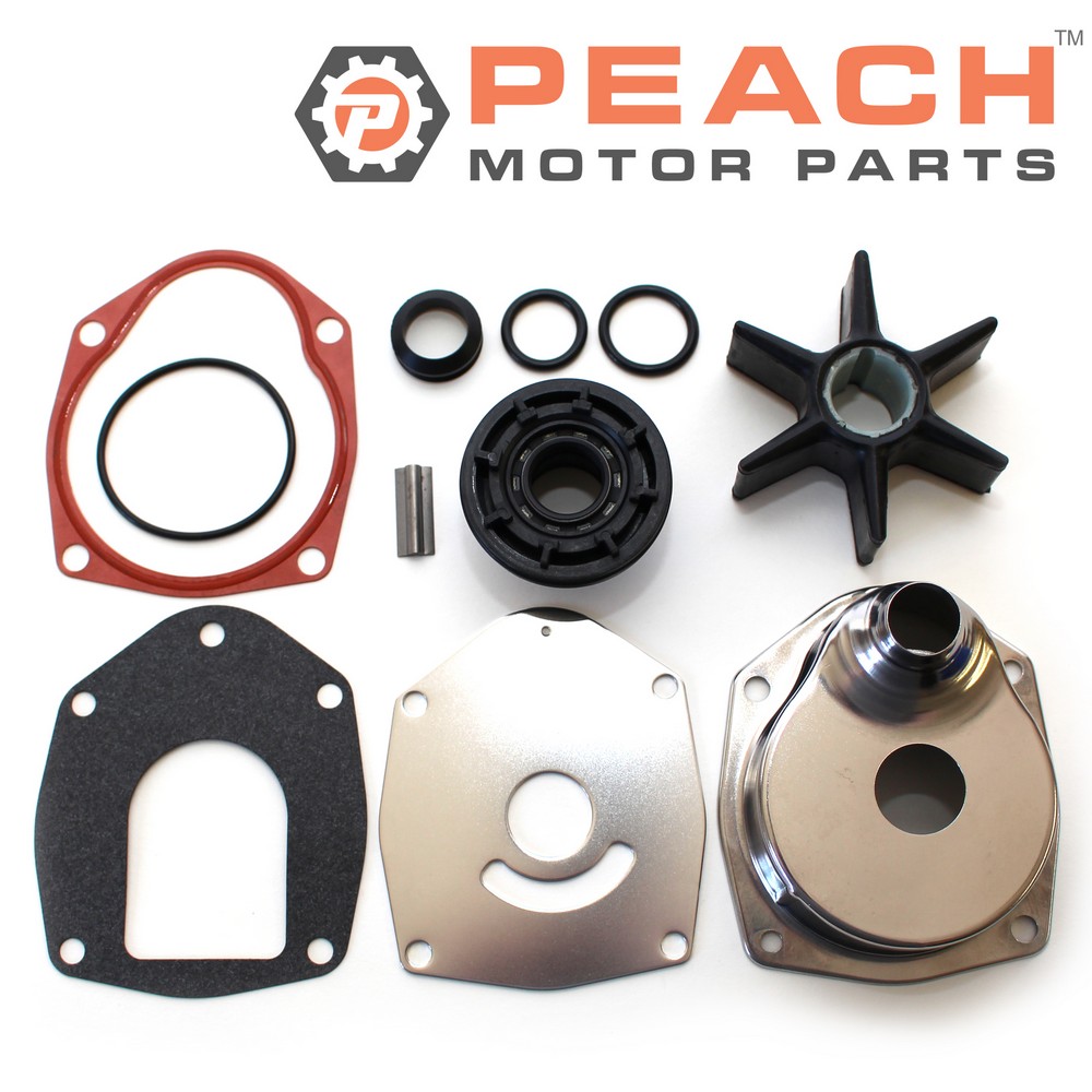 Peach Motor Parts PM-WPMP-0019A Water Pump Repair Kit (With Metal Housing); Fits Mercury Marine®: 817275A5, 817275A 5