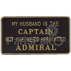 Bernard Engraving FP020; My Husband Is The Captain But -Sign