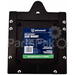 Attwood 11602D1; Quick Disconnect Seat Mount 6 1/4