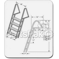 Tie Down Engineering 28274; Dock Ladder Galvanized 4 Step