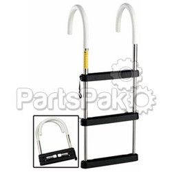 Garelick 06131; 3 Step Ss Telescp Hook Ladder; LNS-3-06131