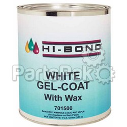 Hi-Bond 701500; White Gel Coat With Wax Gl