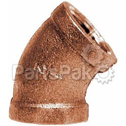 Midland Metal 44182; Elbow 3/8 45 Degree Bronze; LNS-38-44182