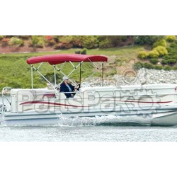 Carver Covers 510A08; Bimini Top-91 In-96 In Burgundy (Canvas and Boot Only)-Bimini Top