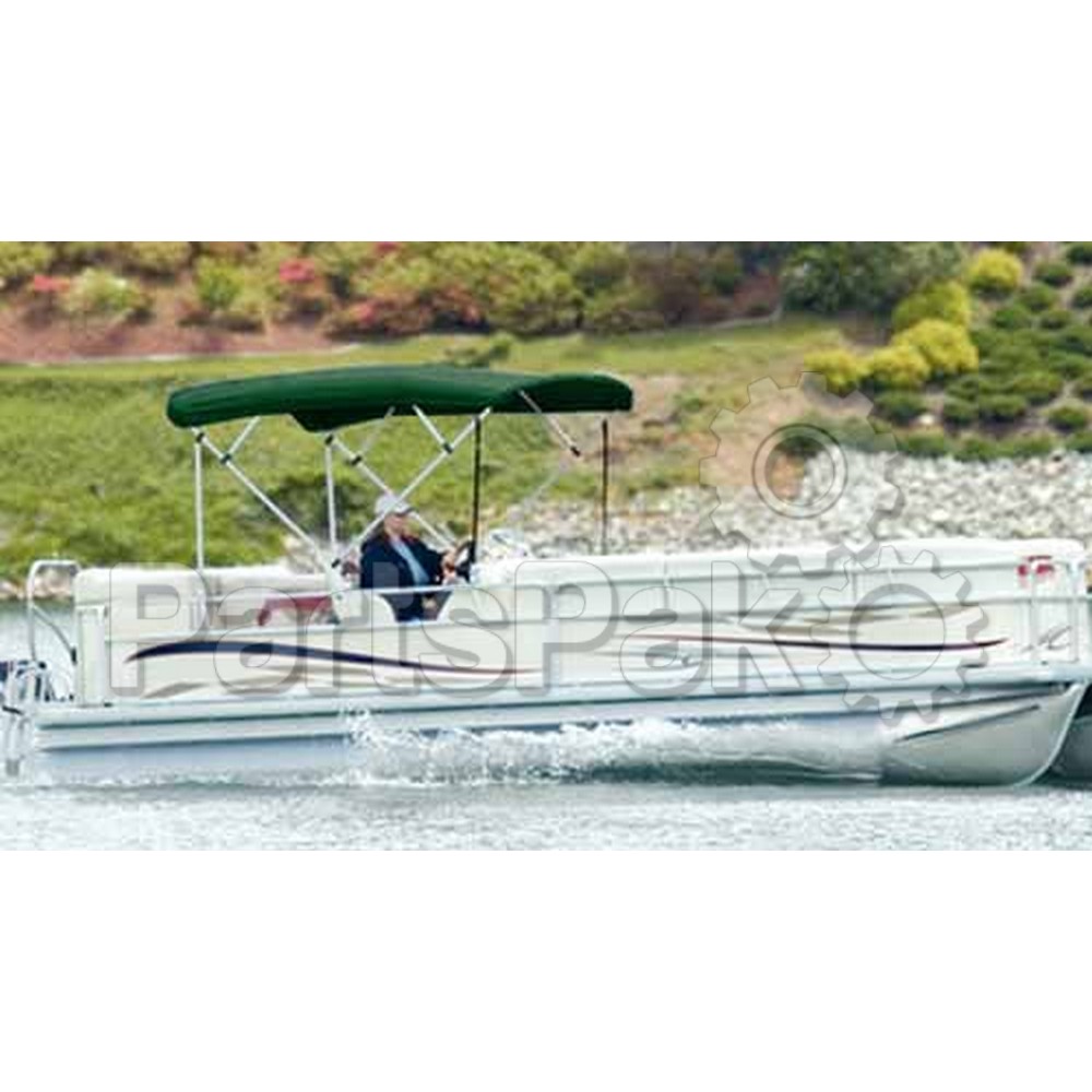 Carver Covers 510A15; Bimini Top 91 In-96 In forest Green (Canvas and Boot Only)