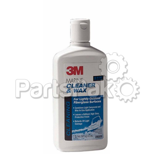 3M 09009; 16 Oz. Fiberglass Cleaner/WaxLiqui