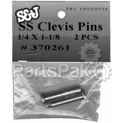 S&J Products 370671; 1/2 X 1 1/2 Stainless Steel Clevis Pin Box Of 5