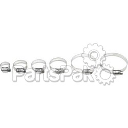 Helix Racing Products 111-6220; Stainless Steel Hose Clamps 19-44-mm 10-Pack; 2-WPS-14-0064