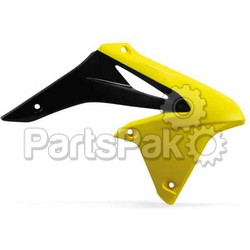 Acerbis 2171911017; Radiator Scoop (Yellow / Black); 2-WPS-21719-11017