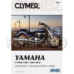 Clymer Manuals M283; Fits Yamaha V-Star 1300 Motorcycle Repair Service Manual