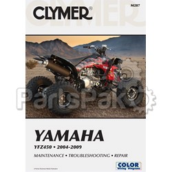 Clymer Manuals M287; Fits Yamaha Yfz450 ATV Repair Service Manual