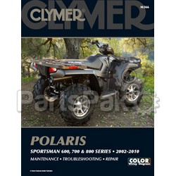 Clymer Manuals M366; Polaris Sportsman 600/700/800 02-10 Repair Manual; 2-MCD-RM366