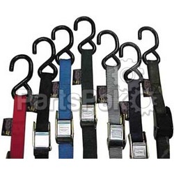 Powertye 22262; Tie-Downs 1-inch Black 2-Pack