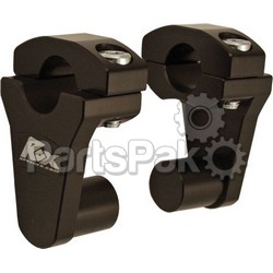 Rox 1R-P2SS; Elite Series Pivot Handlebar Riser 2-inch (Black)