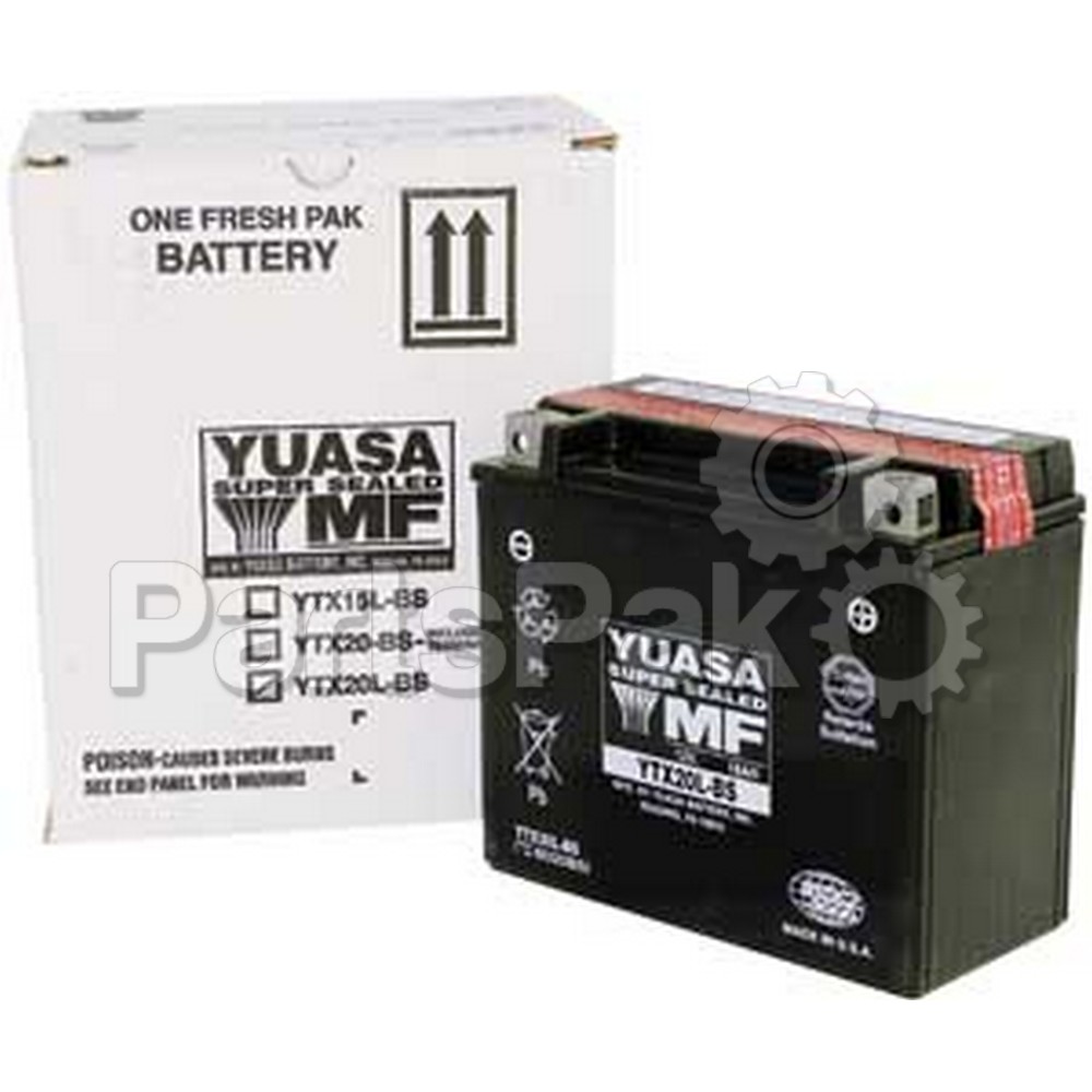 Yuasa YUAM32ABS (PLT-180); Maintenance Free Battery Yt12A-Bs