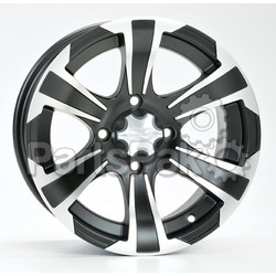 ITP (Industrial Tire Products) 14SS711BX; Wheel, Ss312 Matte Black W / Machined 1; 2-WPS-57-40314