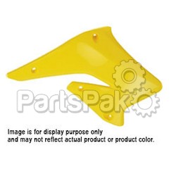 Polisport 8412100001; (Pair) Radiator Shrouds Fits Suzuki Yellow; 2-WPS-64-4324