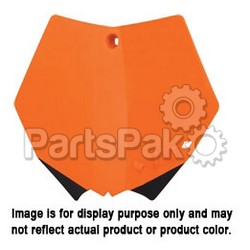 Polisport 8662400001; Number Plate Fits KTM Orange; 2-WPS-64-6607