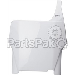 Polisport 8656700001; Front Number Plate White