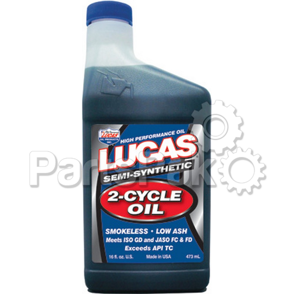 Lucas 10120; Semi-Synthetic 2-Cycle Oil 16 OZ (Sold Individually)