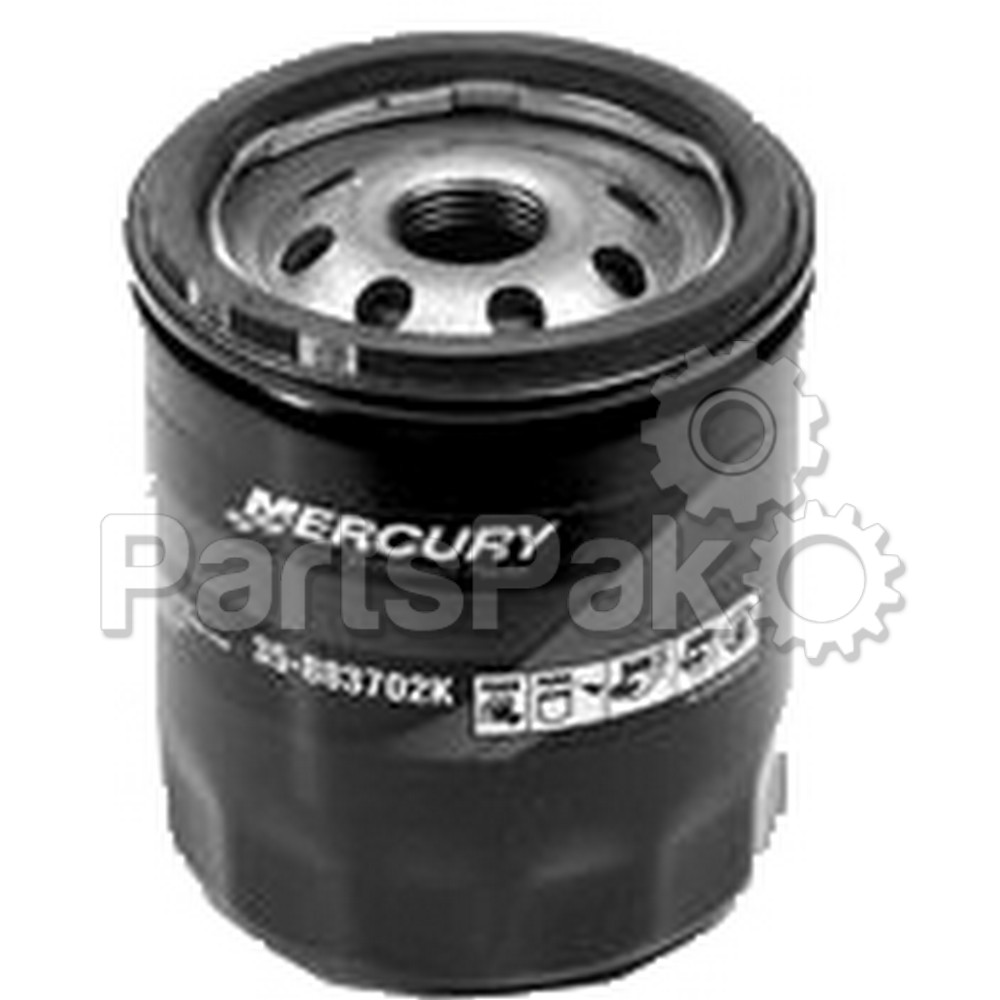 Quicksilver 35-883702Q; W9 Oil Filter - V-6- Replaces Mercury / Mercruiser