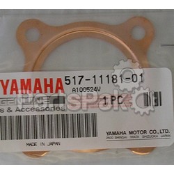 Yamaha 102-11181-00-00 Gasket, Cylinder Head; New # 517-11181-01-00
