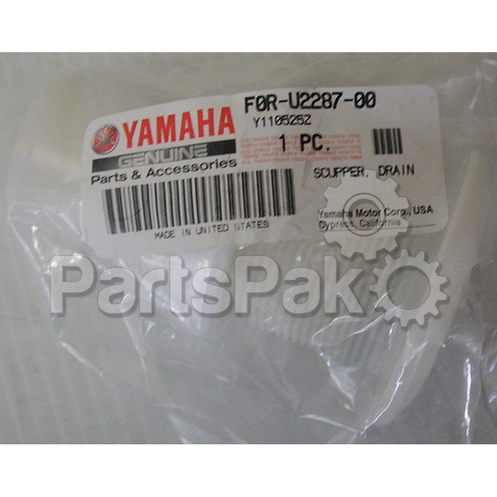 Yamaha F0R-U2287-00-00 Scupper, Drain; F0RU22870000