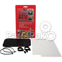 WPS - Western Power Sports 2342; Atv License Plate Kit Black Aluminum