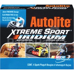 Autolite Spark Plugs XS62; Spark Plug Xs62 Iridium Xtreme Sport (Sold Individually); 2-WPS-4-XS62