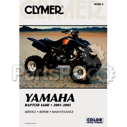 Clymer Manuals M280-2; M280 Yamaha YFM660R Raptor 2001-2005 Clymer Repair Manual; 2-MCD-RM280