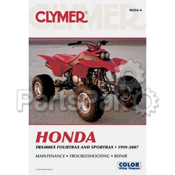 Clymer Manuals M454-4; M454 Honda TRX400Ex 1999-2007 Clymer Repair Manual; 2-MCD-RM454