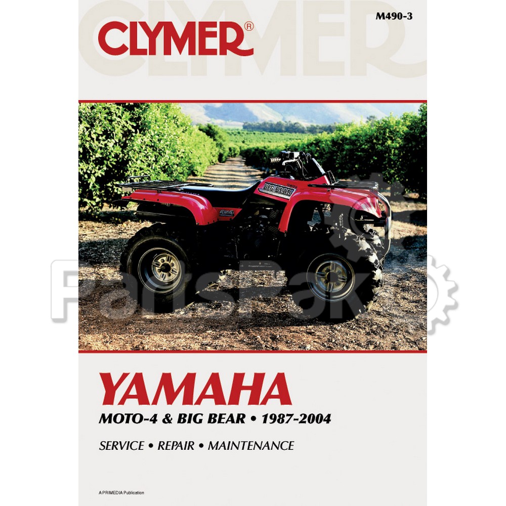 Clymer Manuals M490-3; M490 Yamaha YFM350/400 Er/Fw 1987-2004 Clymer Repair Manual