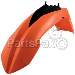 Acerbis 2320830237; Front Fender Orange Fits KTM; 2-WPS-23208-30237