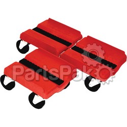 Supercaddy SS RED; Dolly 3-Piece Set (Red)