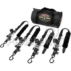 Powertye TRAILERKIT-82; Fat Strap Trailer Kit Black 1.5-inch 2/Pack