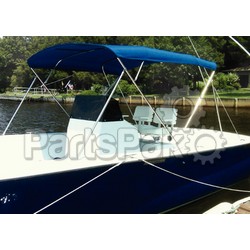 Carver Covers 601A02; 3 Bow Bimini Top 61-66In Jet Black Canvas