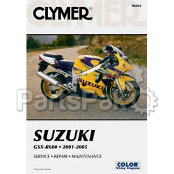 Clymer Manuals M264; Fits Suzuki Gsx-R600 Motorcycle Repair Service Manual