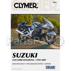 Clymer Manuals M265; Fits Suzuki Hayabusa Gsx-1300R Motorcycle Repair Service Manual; 2-WPS-27-M265