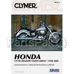 Clymer Manuals M3143; Fits Honda Vt750 Motorcycle Repair Service Manual; 2-WPS-27-M314