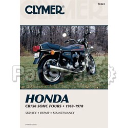 Clymer Manuals M341; Fits Honda Cb750 Sohc Motorcycle Repair Service Manual
