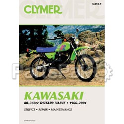 Clymer Manuals M350-9; Fits Kawasaki 80-350Cc Motorcycle Repair Service Manual