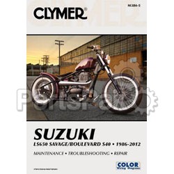 Clymer Manuals M3844; Fits Suzuki Savage Ls650 Motorcycle Repair Service Manual
