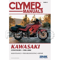 Clymer Manuals M409; Fits Kawasaki Concours Motorcycle Repair Service Manual; 2-WPS-27-M409