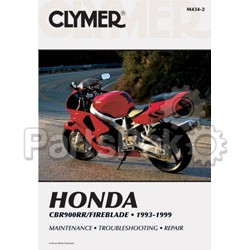 Clymer Manuals M4342; Fits Honda Cbr900Rr Motorcycle Repair Service Manual