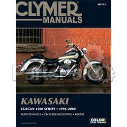 Clymer Manuals M4713; Fits Kawasaki Vn1500 Vulcan Class Motorcycle Repair Service Manual