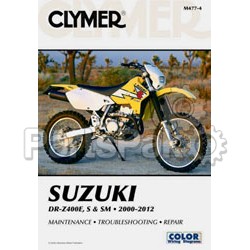 Clymer Manuals M477-3; Fits Suzuki Drz400E / S / Sm Motorcycle Repair Service Manual; 2-WPS-27-M477