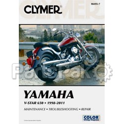 Clymer Manuals M4956; Fits Yamaha Xvs650 Vstar Motorcycle Repair Service Manual; 2-WPS-27-M495