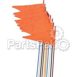 Firestik SR7-PS-W; Safety Flags Spring Mount White 7' 10-Pack; 2-WPS-36-20953