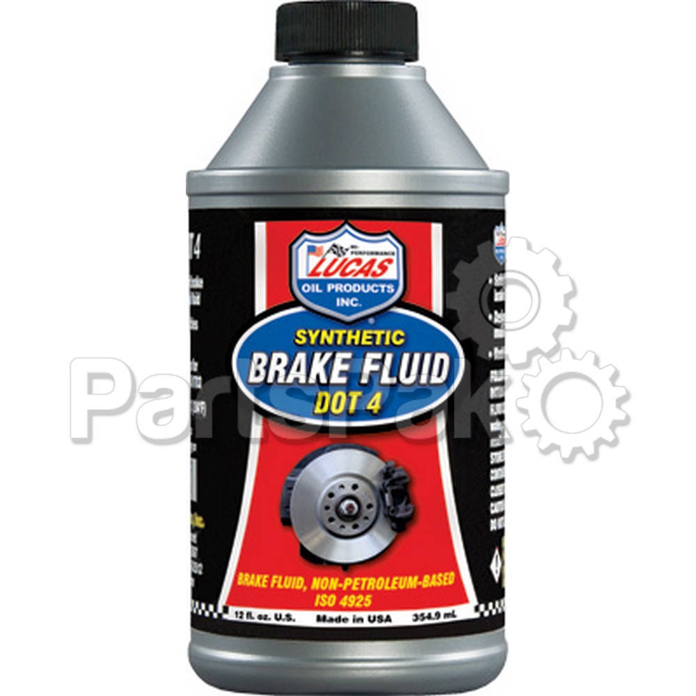 Lucas 10827; Synthetic Brake Fluid Dot 4 12Oz (Sold Individually)