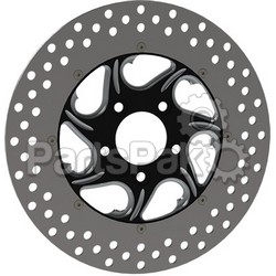 Harddrive F2120ARR118-2P; 2Pc Rear Right Flow Disc (Black)